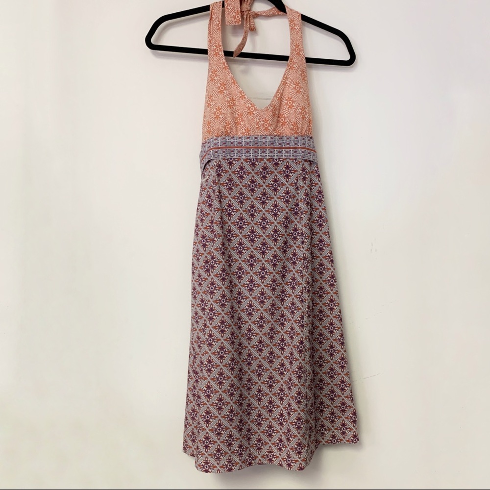 Athleta // Pack Everywhere Halter Print Midi Dress